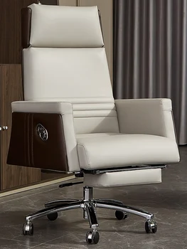 Luxusné kožené domov pohodlné dlhé sedenie kancelárske stoličky ležiaceho business stoličky počítač stoličky