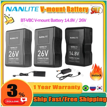 Nanguang Nanlite BT-VBC V-mount Batéria 14,8 V V / 26V Adaptér Nabíjačky Pre FZ 500 MixPanel 150/60 FZ 60/60B FZ 300/300B