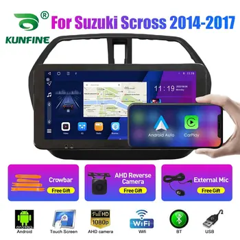 10.33 Palcový autorádia Pre Suzuki Scross 2014-2017 2Din Android Octa-Core Auto Stereo DVD Prehrávač, GPS Navigáciu QLED Obrazovke Carplay