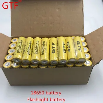100%Originálne de iones de litio GTF 18650 3,7 V recargable 18650, paraHigh Odvodňovacie Zariadenia.Pre Baterku + cargador USB