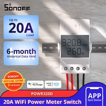 SONOFF Pow R3 20A WiFi Switch S Spotrebu Energie, Meranie WiFi vypínač Napájania Smart Wifi Prepnúť Regulátor Pracuje s Alexa