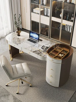 High-end štúdia spálňa design zmysel sedlo kože, lesklé bridlice počítač stôl