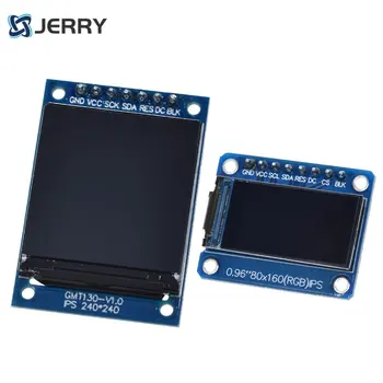 TFT Displej, 0.96 / 1.3 palcový IPS 7P SPI HD 65K Farebný LCD Modul ST7735 Jednotky IC 80*160 (Nie OLED) Pre Arduino