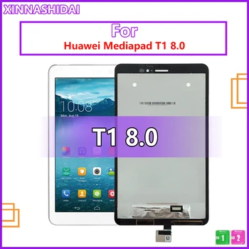 8 palcový Pre Huawei Mediapad T1 8.0 3G S8-701u Pre Česť Pad T1 S8-701 Digitalizátorom. Dotykový Displej, Senzor+LCD Displej Montáž