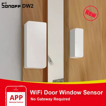 Itead SONOFF DW2 WiFi Bezdrôtové Dvere, Okno, Senzor Detektora WiFi App Oznámenia Upozornenia Smart Home Security Pracuje s e-WeLink