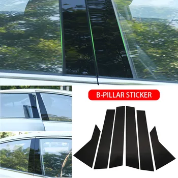 Zrkadlo poľský B Pilier Post Nálepky, Okno, Dvere Pilier Ochrany Nálepka pre Honda Civic 10. Gen 2016-2020 11. Gen 2022 2023