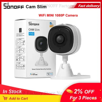 SONOFF CAM Slim Smart Home Security Kamera Mini WiFi 1080P Surveillance Camera obojsmerné Audio Auto Sledovanie Pohybu Nahrávanie Videa