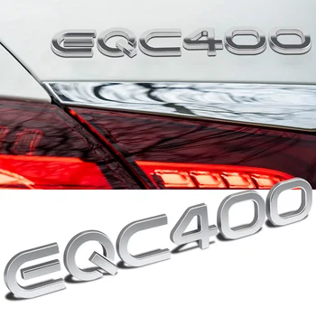 EQC400 Logo Auta Zadné Ostrohové Obtlačky Odznak Znak Pre Mercedes Benz EQC400 W210 E63 W202 W205 W207 Auto batožinového priestoru 3D Nálepka Auto Styling