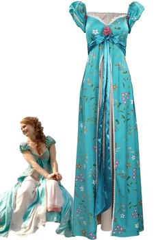 Enchanted 2 Cosplay Kostým Giselle Šaty Dámske Oblečenie Žien Halloween Karneval Party Oblečenie Pre Úlohu Hrať Modrá Princezná Ša