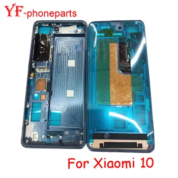 Stredný Rám Pre Xiao Mi 10 5G Predný Rám, Zadný Kryt a kryt Batérie Bývanie Rámu Opravy Dielov