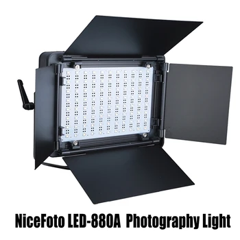 NiceFoto LED-880A Fotografie Osvetlenie Bi-Color 3200K-6500K 50w Mäkšie Led Video Light Ultra Tenké Stmievateľné Panel na Čítanie