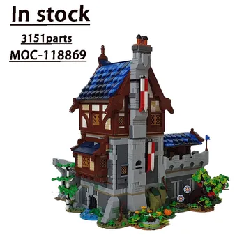 MOC-87493 MOC-11886MOC-126149 MOC-73773Variousarchitectural Streetscenes pre Medievalcastle stavebným Model Hračky pre Deti