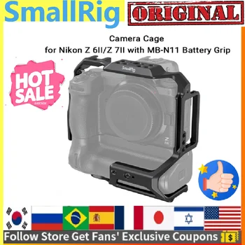 SmallRig Fotoaparát Klietka pre Nikon Z 6II / Z 7II s MB-N11 Battery Grip Spodnej Arca-Švajčiarsky Rýchle Uvoľnenie Doska pre DJI RS 2/RSC 2