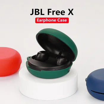 Pre JBL Zdarma X Mäkké Silikónové Slúchadlá Prípade Rukáv Bezdrôtové Bluetooth Slúchadlá Plnenie Box Ochranný Kryt S Kovový Háčik