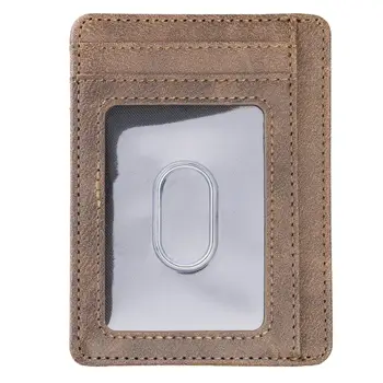 Ultra Slim RFID Blokovanie Minimalistický Peňaženky vizitku Kryt Prípade, Super Tenký Mužov, Kožené Banka ID Držitelia Kreditných Kariet