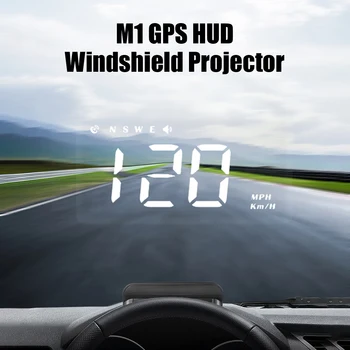 Prekročenie rýchlosti Alarm Systém, Projektor Auto Head Up Display Auto Elektronické Príslušenstvo, palubný Počítač čelné Sklo Projektor M1 GPS HUD
