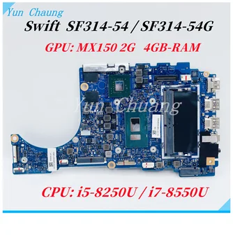Pre Acer Swift SF314-54 SF314-54 G S40-10 N17W7 Notebook Doske 17863-1 448.0E703.0011 S i5/i7-8. CPU MX150 2G GPU 4GB-RAM