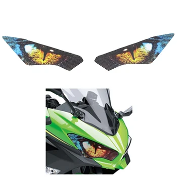 Motocykel Svetlometov na Ochranu Nálepky Svetlomety Oko Telo Nálepka pre Kawasaki Ninja Ninja 250 400 2018-2019 A
