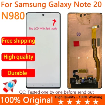Pôvodné Super AMOLED N980 Displej s dotykovou Obrazovkou Digitalizátorom. pre Samsung Galaxy Note 20 LCD N980 N980F SN980F/DS Opravy Časť