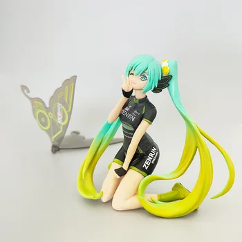 11 CM Hatsune Miku Motýľ Anime Akcie Obrázok Racing Team Figurálnych Hračka Darček Socha Ploche Dekorácie PVC Zber Model