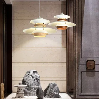 Nordic železa LED stropný luster moderná obývacia izba závesné svietidlo pre kuchyňa pozastavenie lampa kovové tienidlo vnútorné osvetlenie