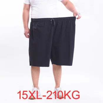 Letné príliv športové šortky tenké mužov plus veľkosť voľné bežné päť-bod nohavice muž veľké nohavice 10XL 14XL 15XL cvičenie šortky 230KG