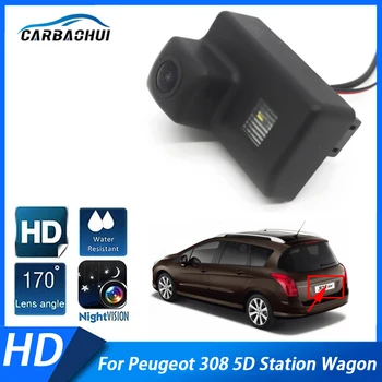 Auto CCD, Nočné Videnie zálohovať parkovacia Kamera Parkovací Pomoc Nepremokavé Vysokej kvality RCA Pre Peugeot 308 5D kombi