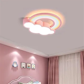 LED Rainbow Cloud Stropné svietidlo pre Spálne Chlapcov, Dievčatá, Deti Roztomilý Kreslený Moderné Princeznú detskej Izby Lampa na Výzdobu