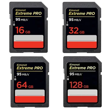Kimsnot Extreme Pro Pamäťová Karta 16GB 32GB SDHC Karta 128 GB 64 GB 256 GB slot pre SDXC Kartu SD Fotoaparát Class10 UHS-I 633x 95mb/s Reálne možnosti