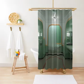 Desivý Horor v štýle art deco kúpeľni Sprchový Záves Záves Kúpeľňa