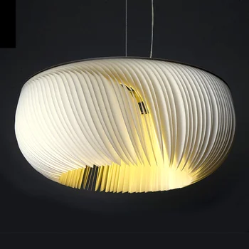 Prívesok Svetlá Moderné Silve Tvorivé LED Nordic Pergamen Jedáleň, Obývacia Izba Umenie Visí Lampa Spálňa Autor Romantickej Zariadenie