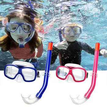 Dieťa Potápanie, Šnorchlovanie Maska Plávanie Potápanie Celkom Suché Šnorchl a Maska Sklo Objektívu PVC Plávanie Jednoduché Dych Skúmavky Sada