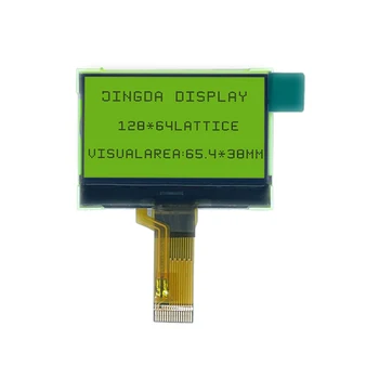 12864 FSTN Pozitívne Transflecive Grafický LCD Modul 128X64 FPC Ozubené St7567 Ovládač IC Biele Podsvietenie LCD displej DOT Matrix Displej