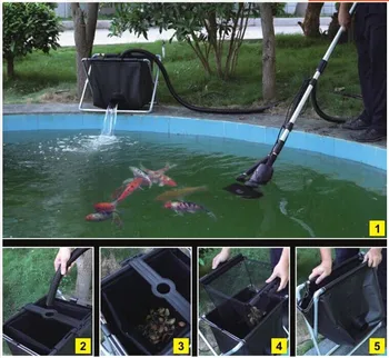 BOYU bazén cleaner rybník skimmer rybník plávajúce koša čistiaci stroj 135w 8500L/h viac úspora energie