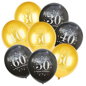 5 ks/veľa 12 palcový Star Latex Balloons16 18 30 40 50 60 90 Veku narodeninovej oslavy výročia svadby dekorácie dodávky