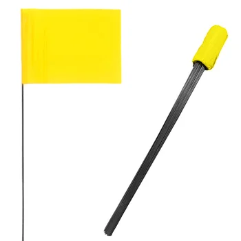 100 Žltá balenie 4 x5x16-Palcový multi-farebné krajina príznaky Označenie Zavlažovanie Značku Vlajky na Trávniku