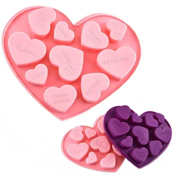 Valentín Formy Srdce Tvar Candy Silikónové Formy Čokoláda Formy Želé Ice Cube Tácky,DIY Valentines Day Fondant Tortu Candy
