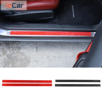 JeCar Mimo Dvere, Parapetné Pásy Chránič Doska Pre Dodge Challenger 2015 až Uhlíkových Vlákien Nálepky Kryt Auto Príslušenstvo