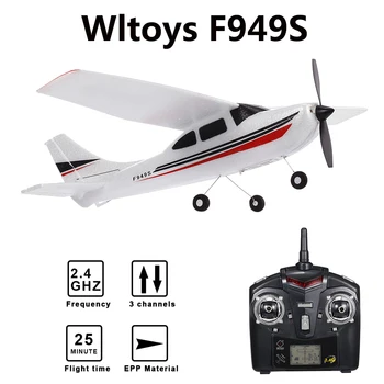 Wltoys F949S 2.4 G 3Ch RC Lietadlo s Pevnými krídlami Lietadla Vonkajšie Hračky Drone RTF Upgrade Verzia Digitálne Servo Vrtule s Gyroskopom