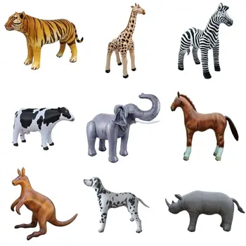 Obrie Simulácia voľne Žijúcich Zvierat, Nafukovací Balón Model Žaby Tiger Krava, Kôň, Slon Žirafa, Zebra Králik Balóny pre Deti