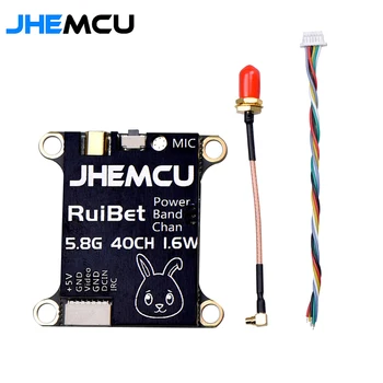 JHEMCU RuiBet Tran-3016W 5.8 G 40CH 1.6 W PitMode 25mW 200mW-800mW 1600mW Nastaviteľné VTX 2-6 30X30mm pre Diaľkové Ovládanie FPV Drone