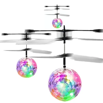 Farebné Mini Drone Shinning LED RC Bezpilotné Lietajúce Lopta Vrtuľník Svetlo Crystal Ball Indukčné Dron Quadcopter Lietadla Deti Hračky