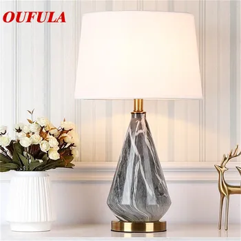 OULALA Keramické Stolové Lampy, písací Stôl Luxusné Moderné Moderné Textílie pre Foyer Obývacia Izba Office Tvorivé posteľová Izba Hotel