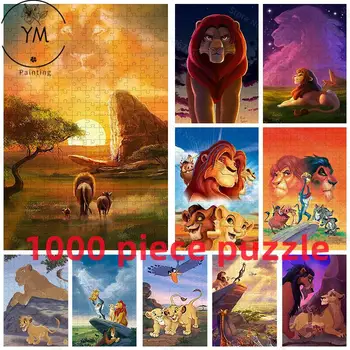 1000 Kusov HD tlačový Papier Puzzle Disney Kreslené Lion King Puzzle Obrázok Vzdelávacie Hračky pre Deti, Dospelých Zber Hobby