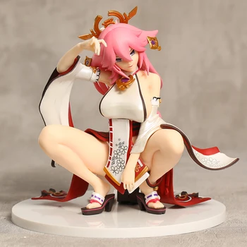 Anime Genshin Vplyv Yae Miko Drepe Obrázok Modelu Ploche Ozdoby Zberateľstvo Hračka Darček 18 cm