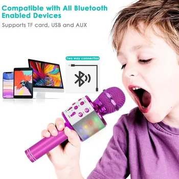 Zábavné Hračky pre 4-15 ročných Dievčat, Ručné Karaoke Mikrofón pre Deti Narodeninám Darčeky pre 8 9 10 11 Rokov Chlapci Dievča