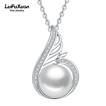 LuFuXuan mincový striebro s925 Phoenix sladkovodné perly plný diamantový prívesok svetlo luxusné módne kľúčnu kosť náhrdelník