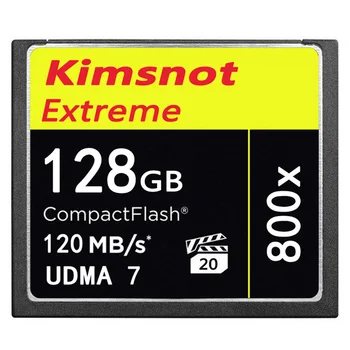 Kimsnot 800x Compact Flash CF Karta 128 GB 64 GB 32 GB CompactFlash Pamäťovú Kartu Vysokej Rýchlosti 120Mb/s Pre Nikon Canon DSLR Fotoaparát