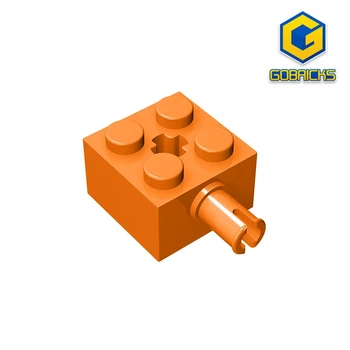 Gobricks GDS-953 Tehla, Upravený 2 x 2 s Pin a Nápravy Otvor kompatibilný s 6232 hračky Montáž Stavebné Bloky Technické