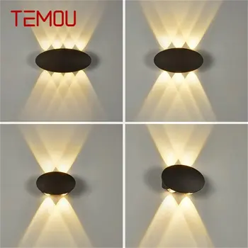 TEMOU LED Nástenné Svietidlo Moderného Vonkajšie Svetlo Tvorivé Sconce Nepremokavé Zariadenie Pre Domáce Koridor